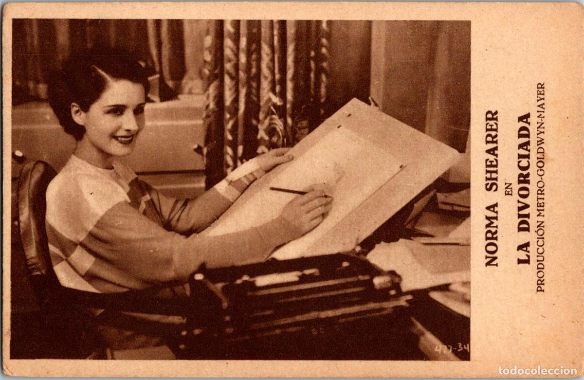 Cine: Norma Shearer - La Divorciada - Metro Goldwyn Mayer - Editorial Gr&aacute;fica - 137x89mm