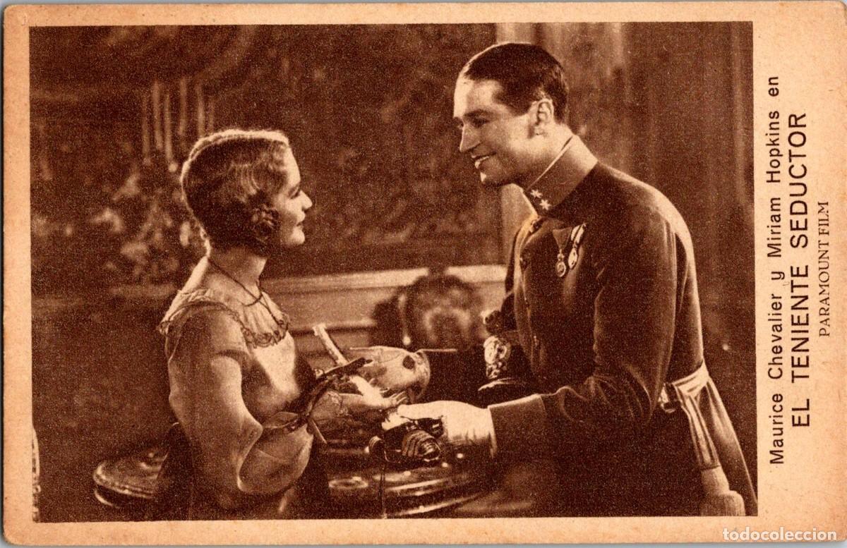 Cine: Maurice Chevalier y Miriam Hopkins - El Teniente Seductor - Paramount Film - Ed. Gr&aacute;fica - 138x89mm
