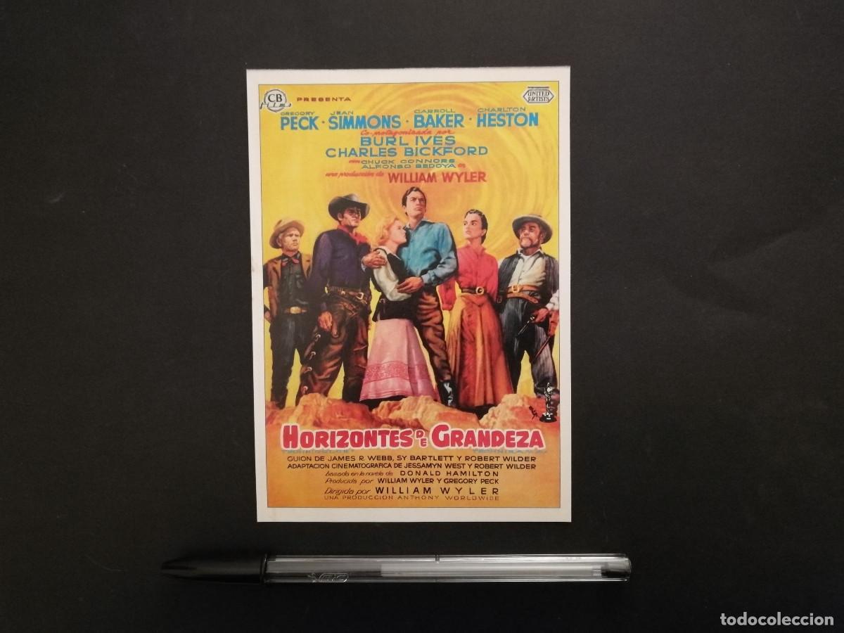 Cine: FICHA COLECCIONABLE -10*15- HORIZONTES DE GRANDEZA - JEAN SIMMONS - WESTERN - GREGORY PECK