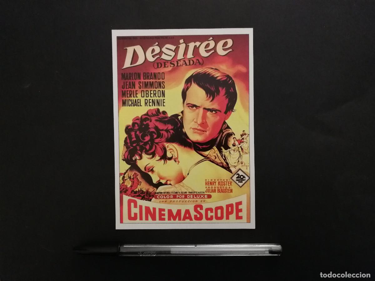 Cine: FICHA COLECCIONABLE -10*15- DESIREE - JEAN SIMMONS - WESTERN - MARLON BRANDO