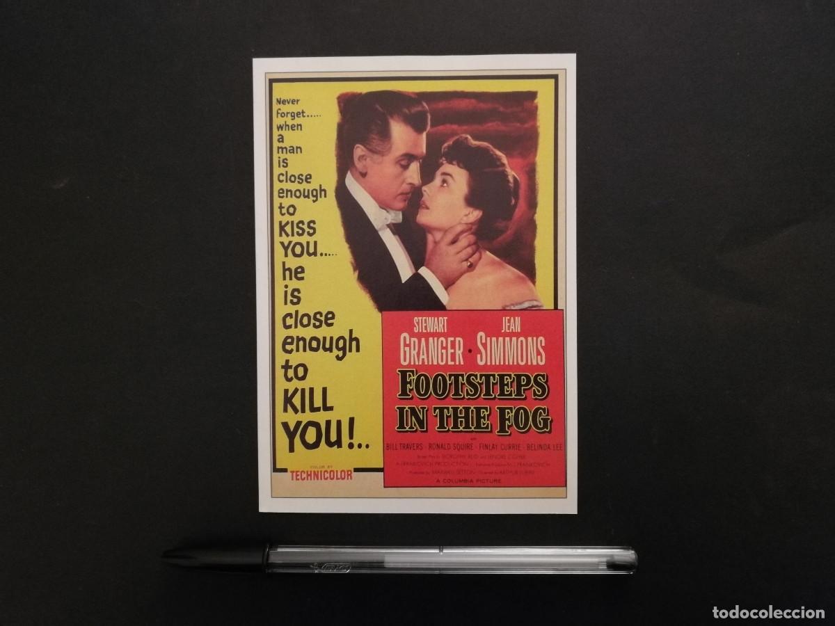 Cine: FICHA COLECCIONABLE -10*15- Pasos en la niebla - JEAN SIMMONS