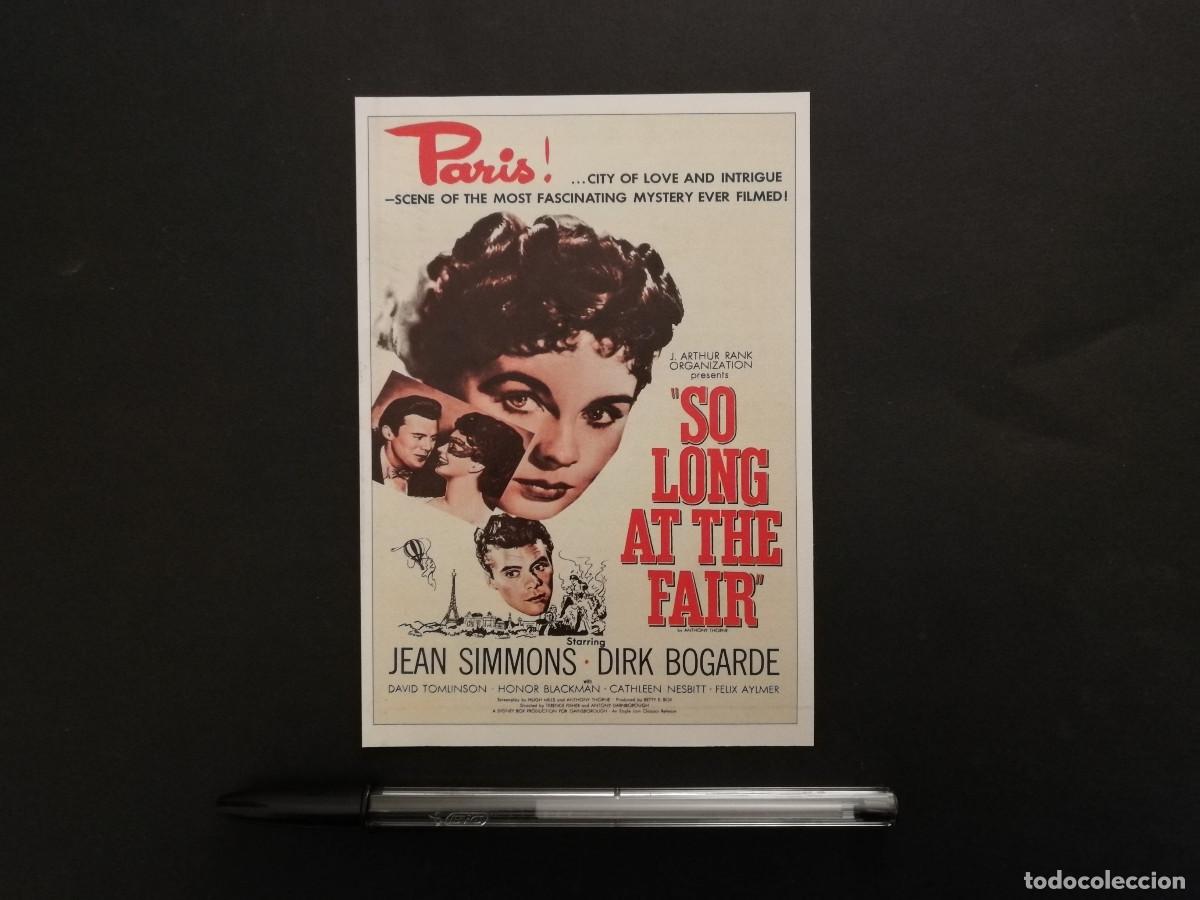 Cine: FICHA COLECCIONABLE -10*15- Extra&ntilde;o suceso - JEAN SIMMONS
