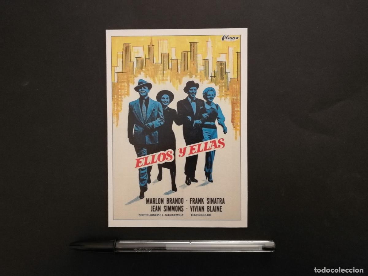 Cine: FICHA COLECCIONABLE -10*15- ELLOS Y ELLAS - JEAN SIMMONS - MARLON BRANDO - FRANK SINATRA