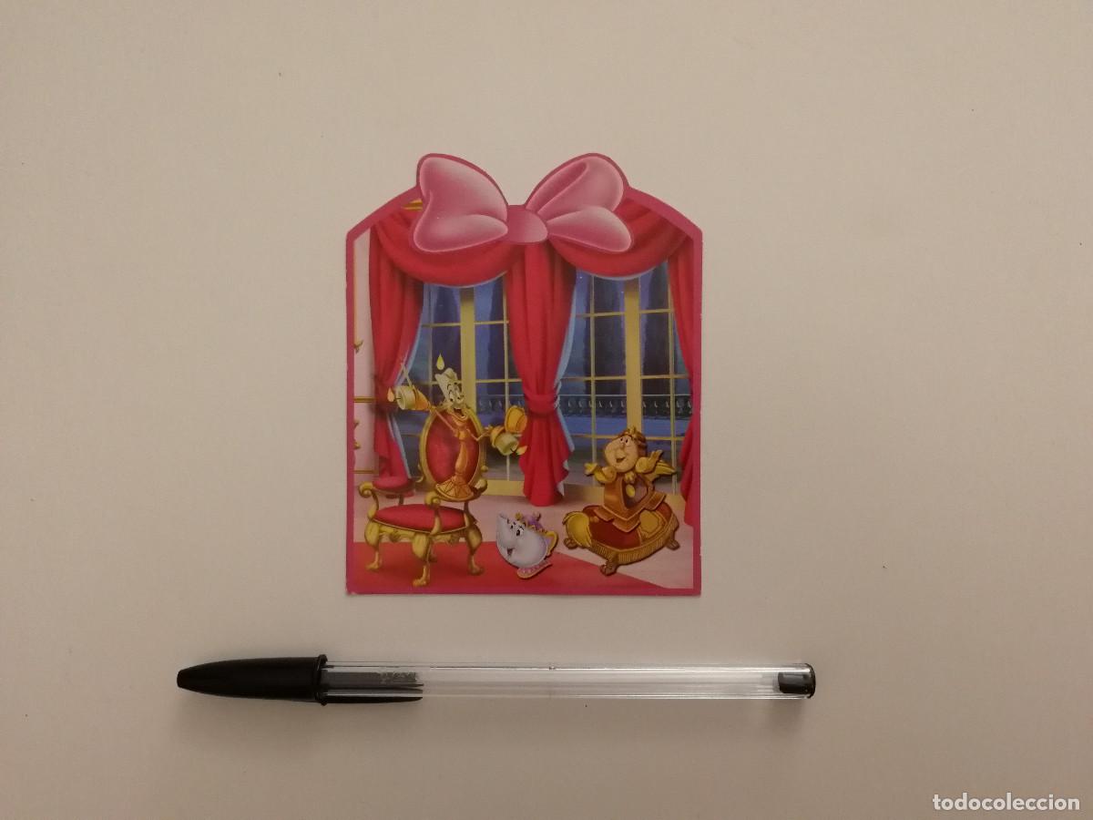 Cine: TARJETA ORIGINAL TROQUELADA - LA BELLA Y LA BESTIA - LA CENICIENTA - WALT DISNEY