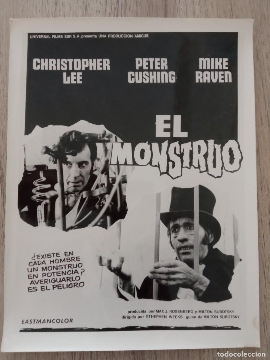 Cine: EL MONSTRUO, CHRISTOPHER LEE, PETER CUSHING