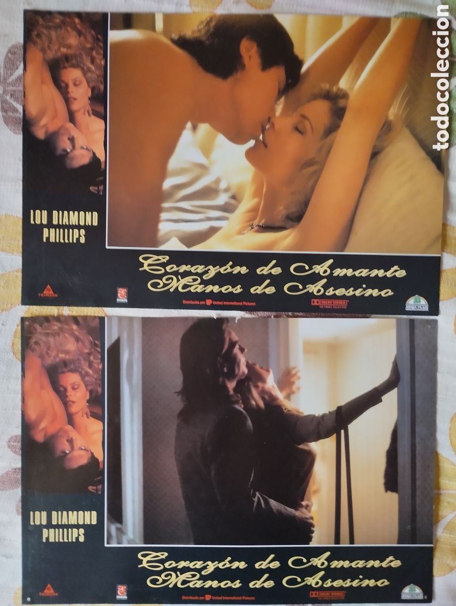 Cine: 2 FOTOCROMOS - CORSZON DE AMANTE MANOS DE ASESINO