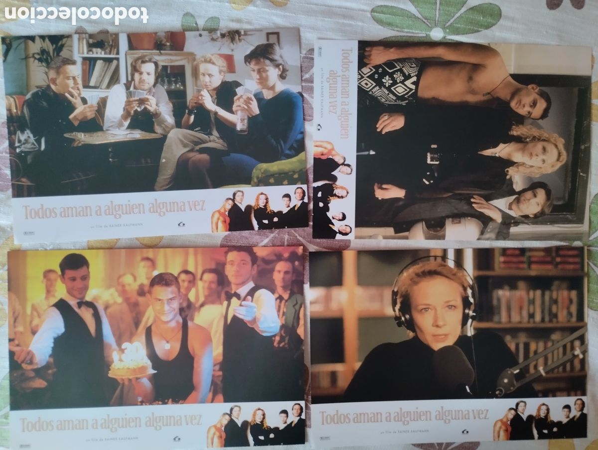 Cine: 12 FOTOCROMOS - TODOS AMAN A ALGUIEN ALGUNA VEZ - SET COMPLETO