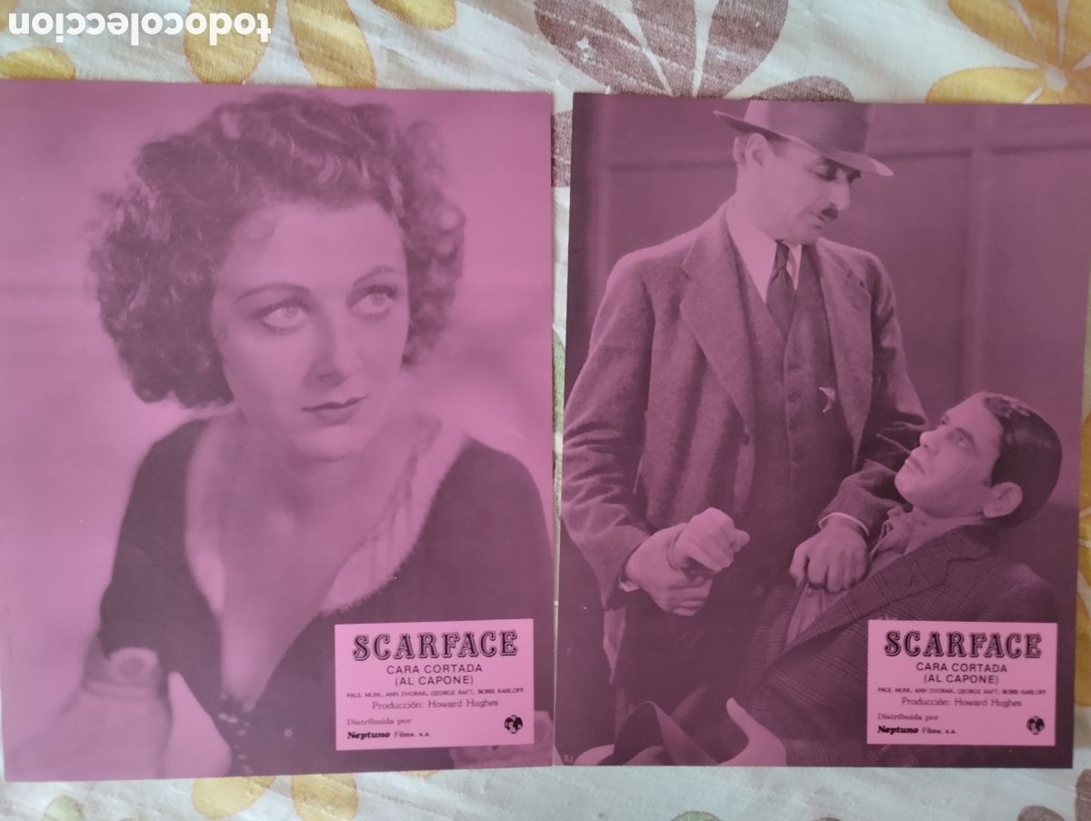 Cine: 12 FOTOCROMOS - SCARFACE - SET COMPLETO