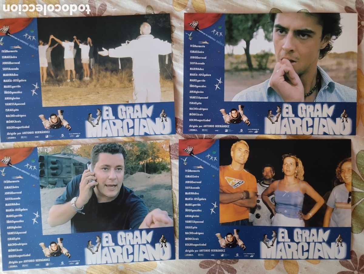 Cine: 8 FOTOCROMOS - EL GRAN MARCIANO - SET COMPLETO