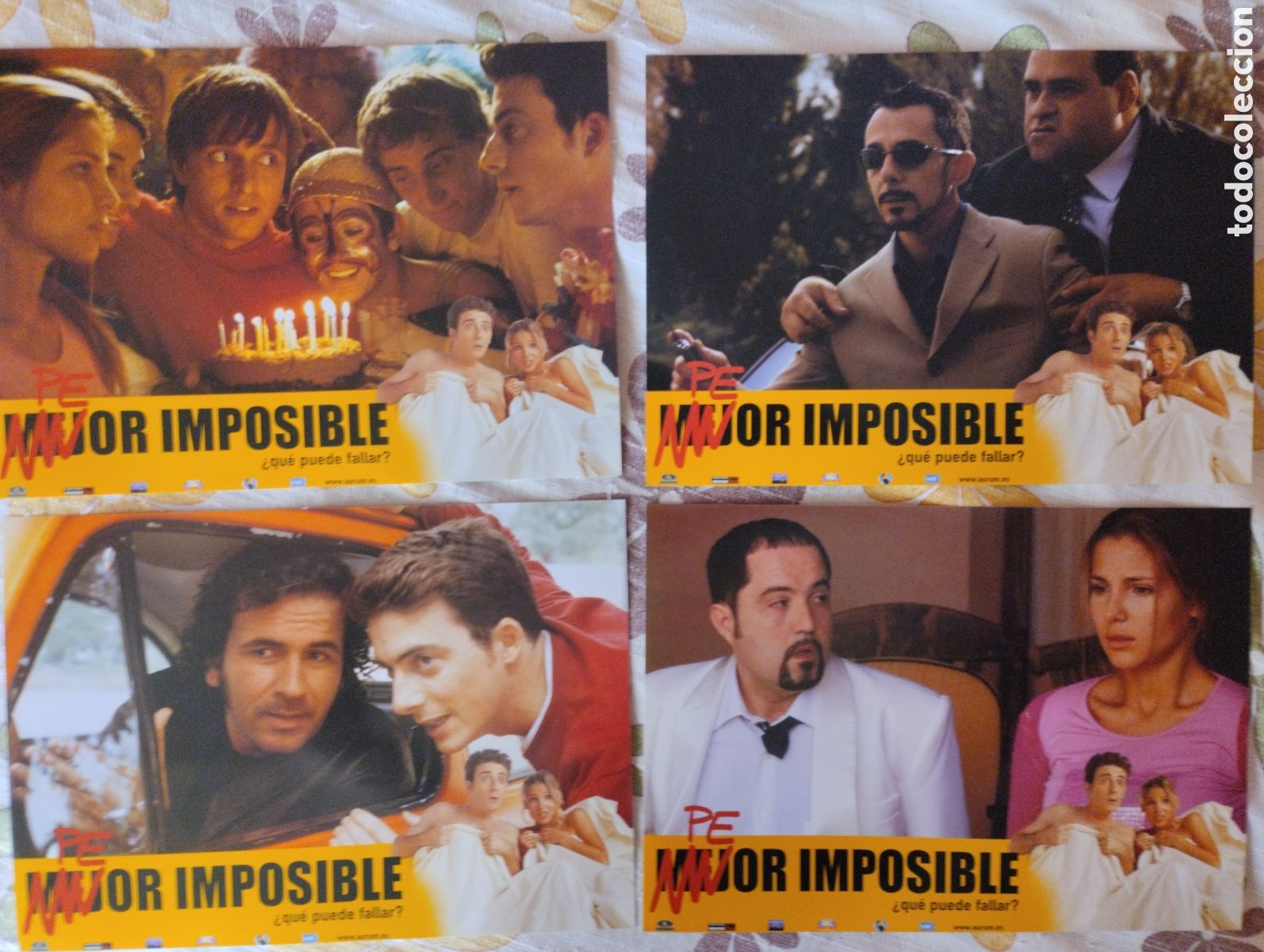Cine: 8 FOTOCROMOS - PEOR IMPOSIBLE - SET COMPLETO