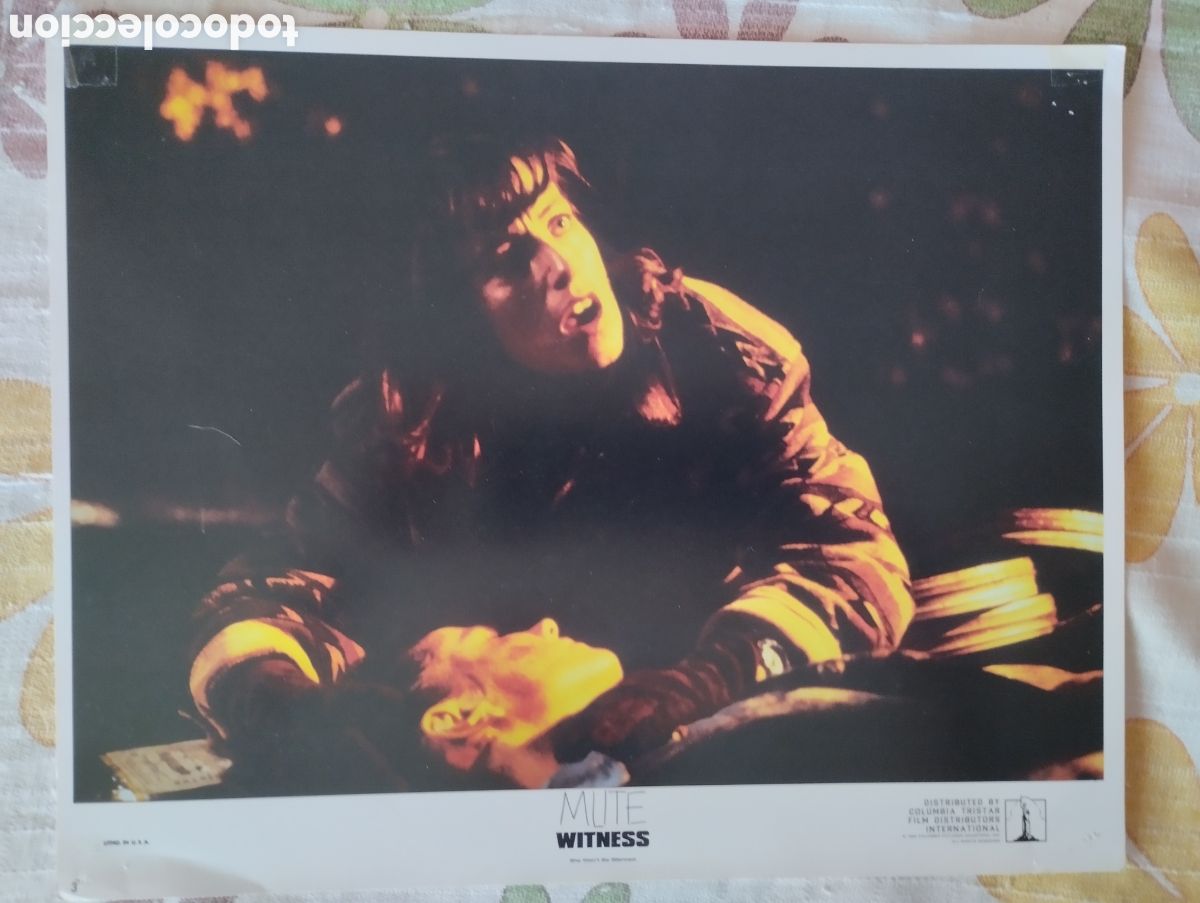 Cine: 7 LOBBY CARDS AMERICANOS - MUTE WITNESS 1995
