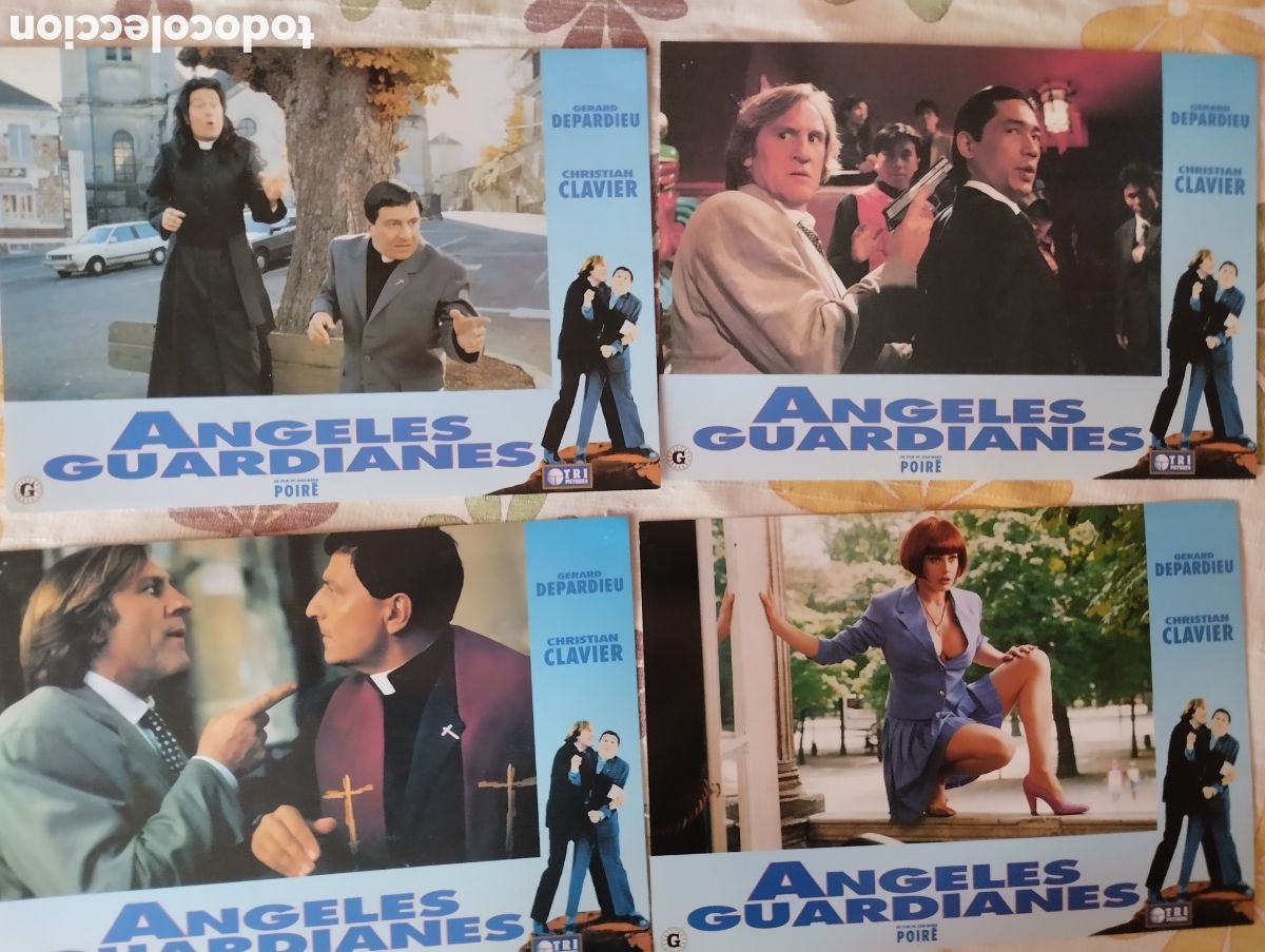 Cine: 12 FOTOCROMOS - ANGELES GUARDIANES - SET COMPLETO