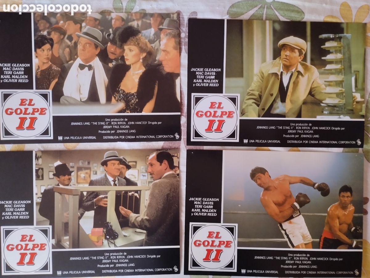 Cine: 12 FOTOCROMOS + GUIA DOBLE - EL GOLPE II - SET COMPLETO