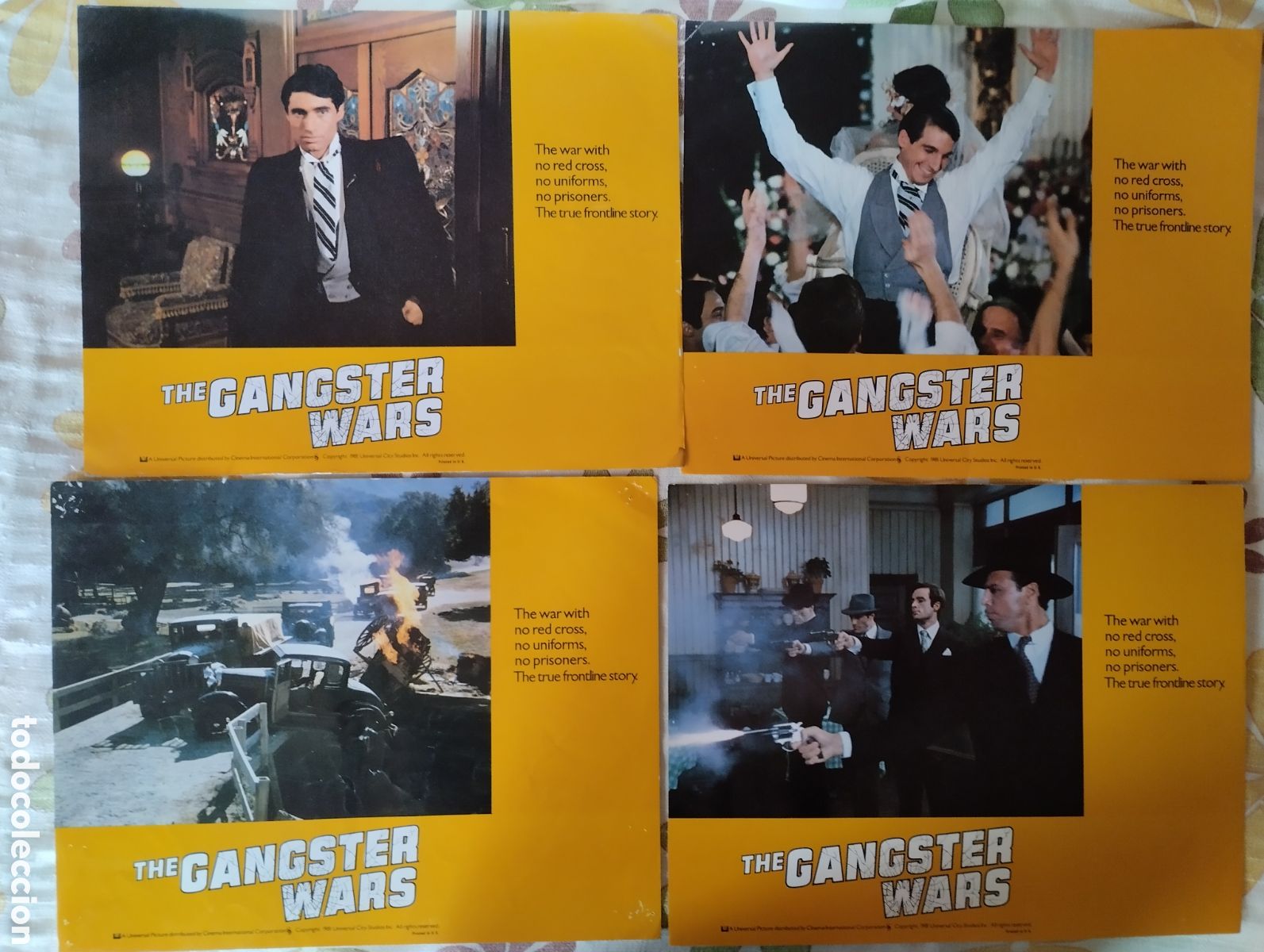 Cine: 8 LOBBY CARDS DE REINO UNIDO - THE GANSTERS WARS 1981