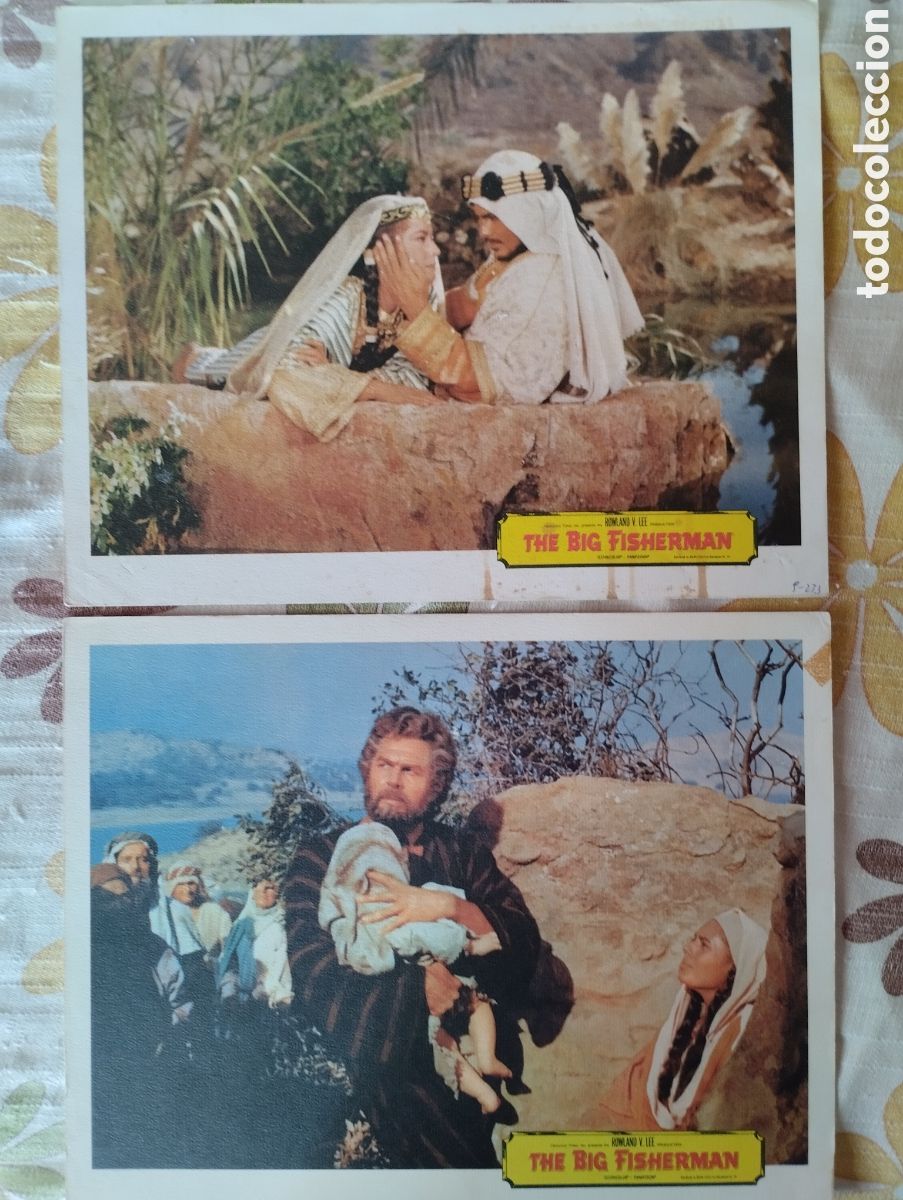 Cine: 6 LOBBY CARDS AMERICANOS - THE BIG FISHERMAN 2959