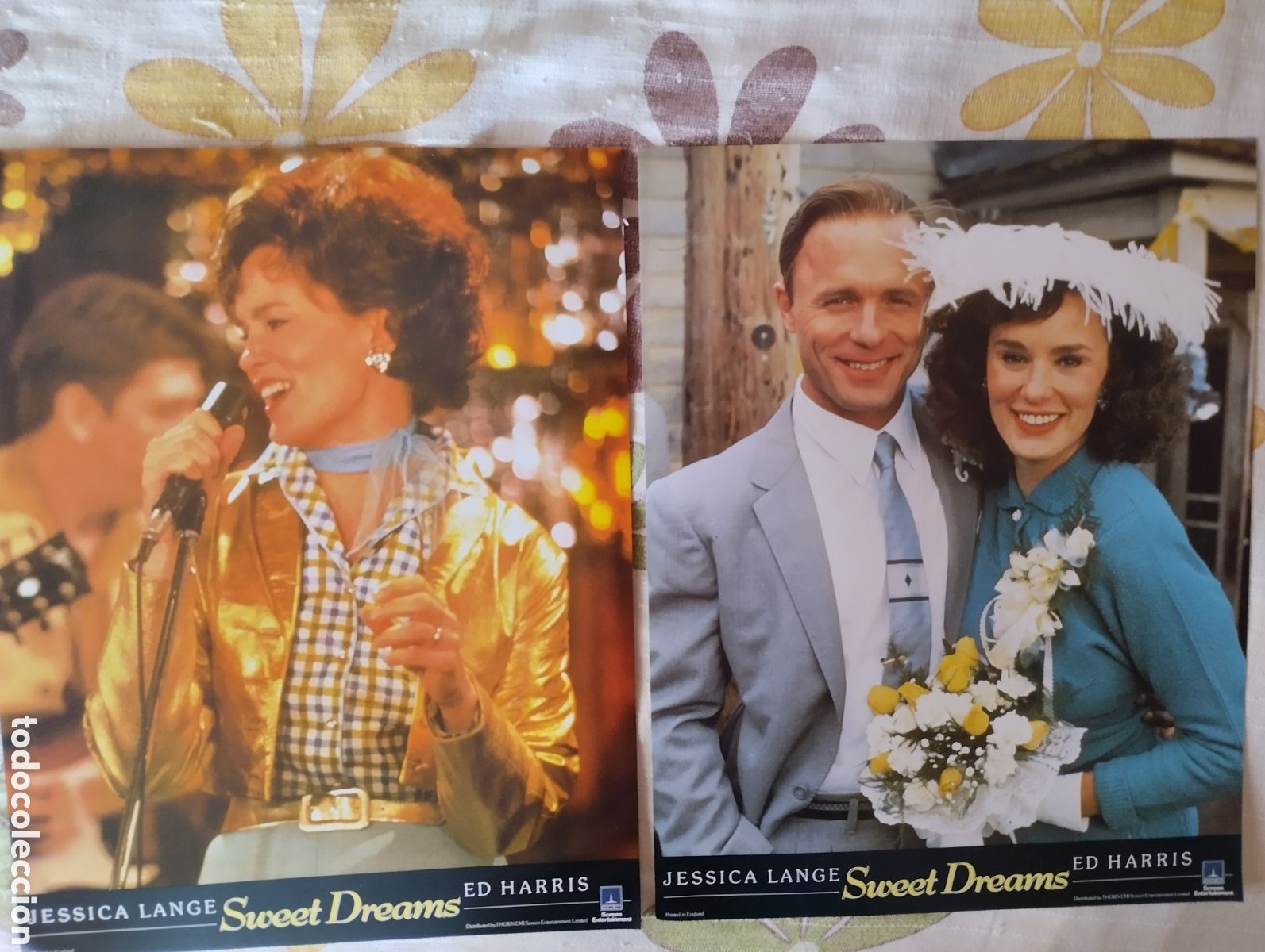 Cine: 8 LOBBY CARDS DE REINO UNIDO - SWEET DREAMS 1985 - JESSICA LANGE