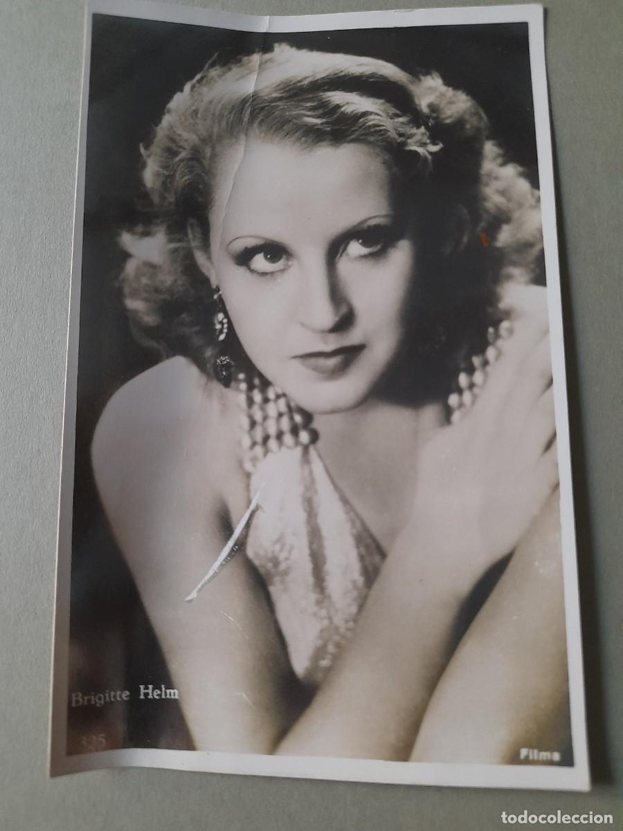 Cine: Foto postal cine , brigitte helm, filme, a&ntilde;os 50 aprox
