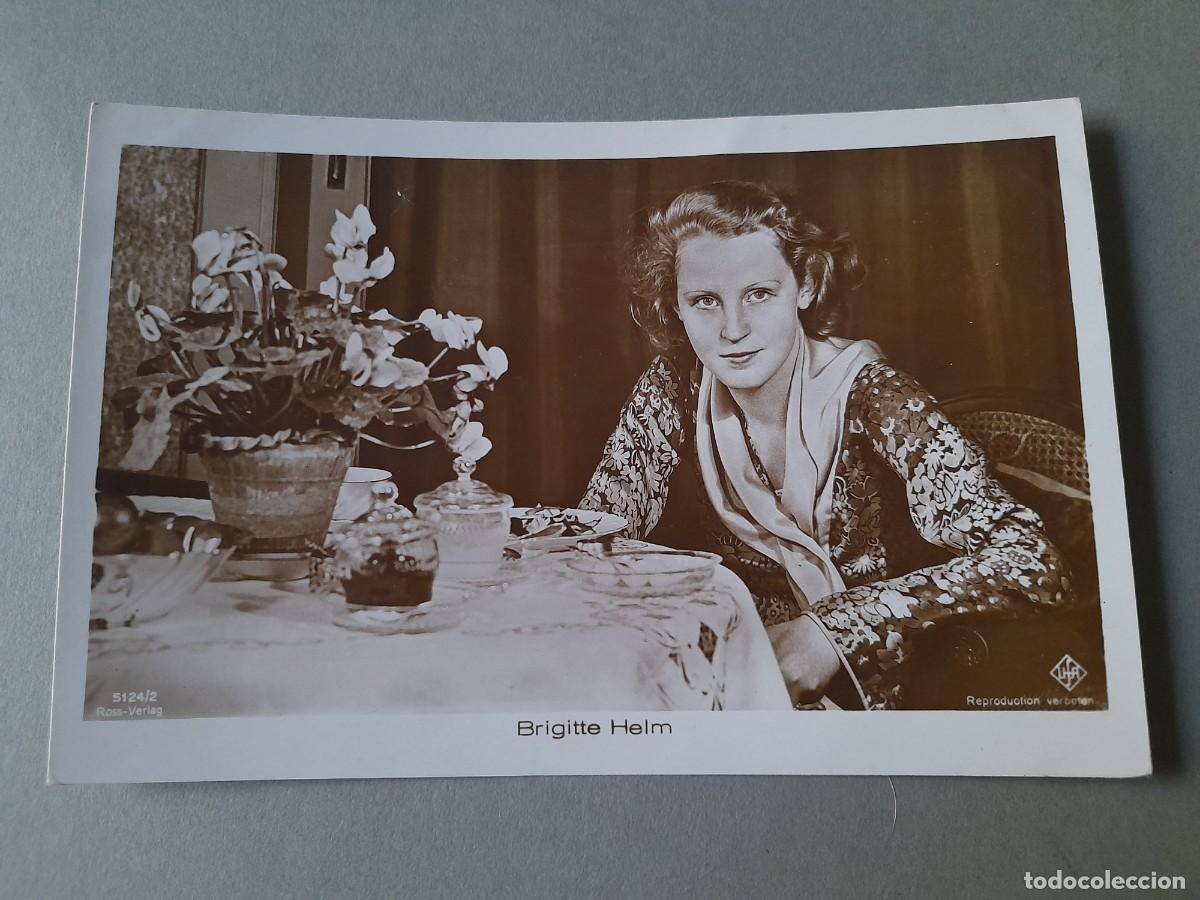 Cine: Foto postal cine , brigitte helm, ross verlag, a&ntilde;os 50 aprox
