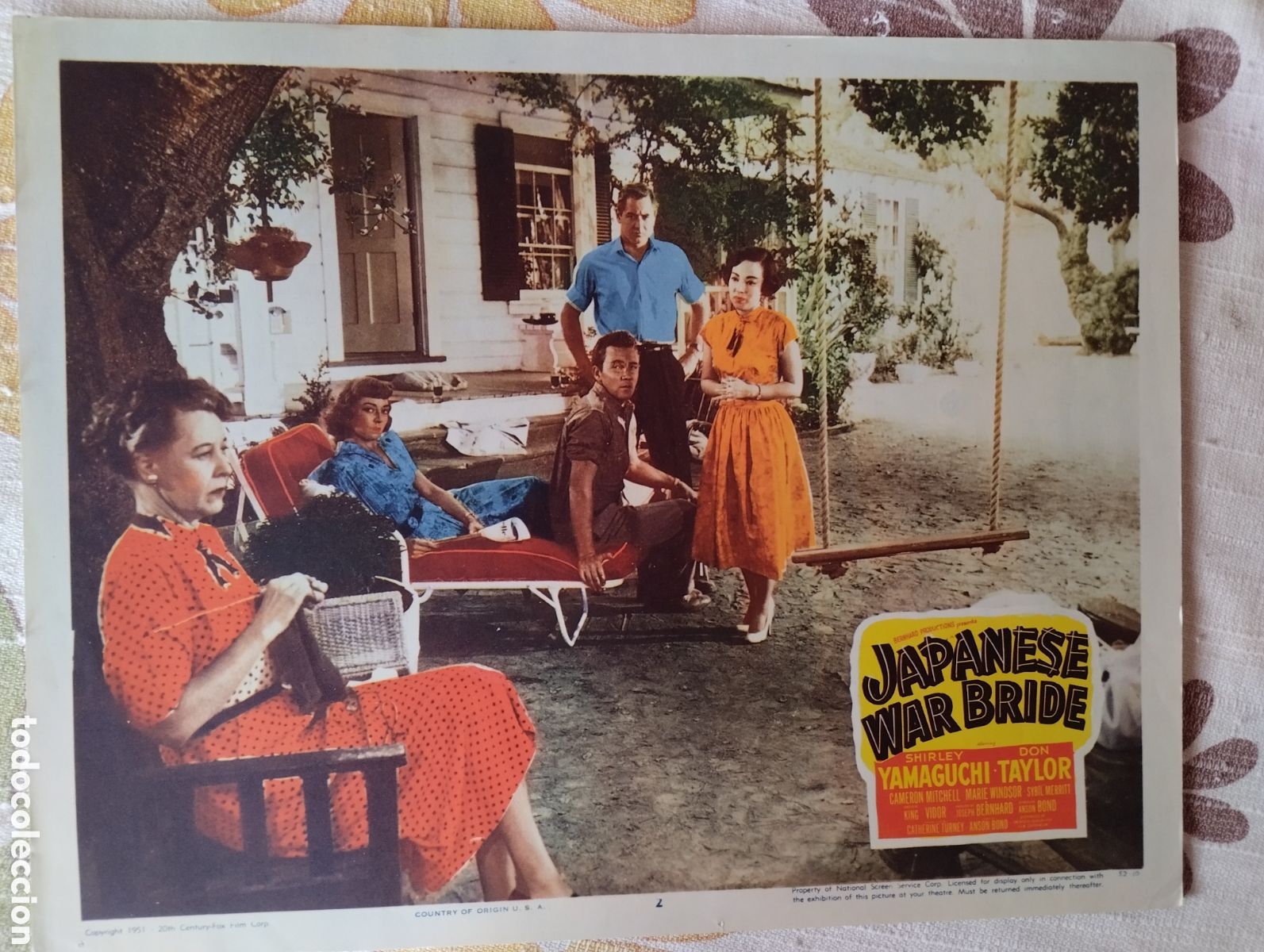 Cine: LOBBY CARD AMERICANO