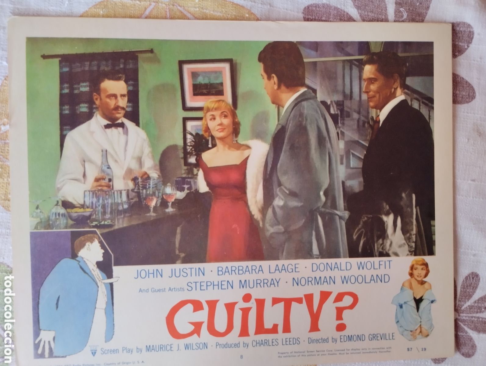 Cine: LOBBY CARD AMERICANO
