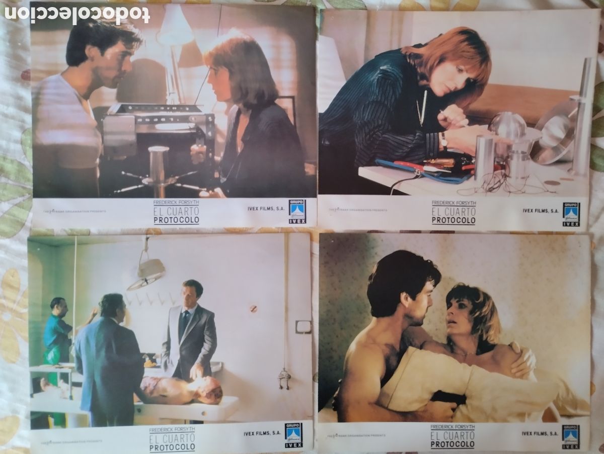 Cine: 8 FOTOCROMOS 36 X 28 - EL CUARTO PROTOCOLO
