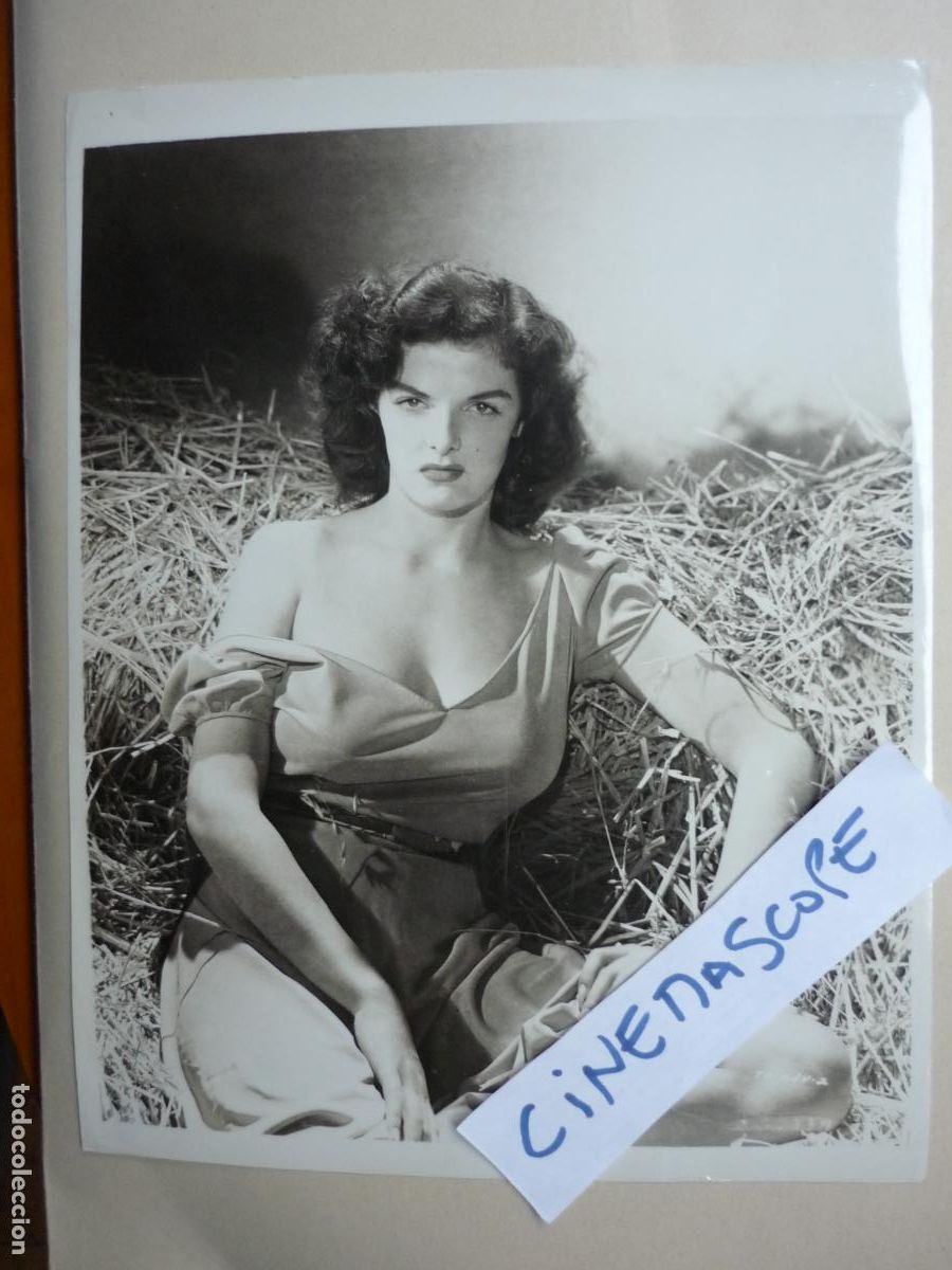 Cine: Jane Russell - foto original b/n - cinema actress - the outlaw