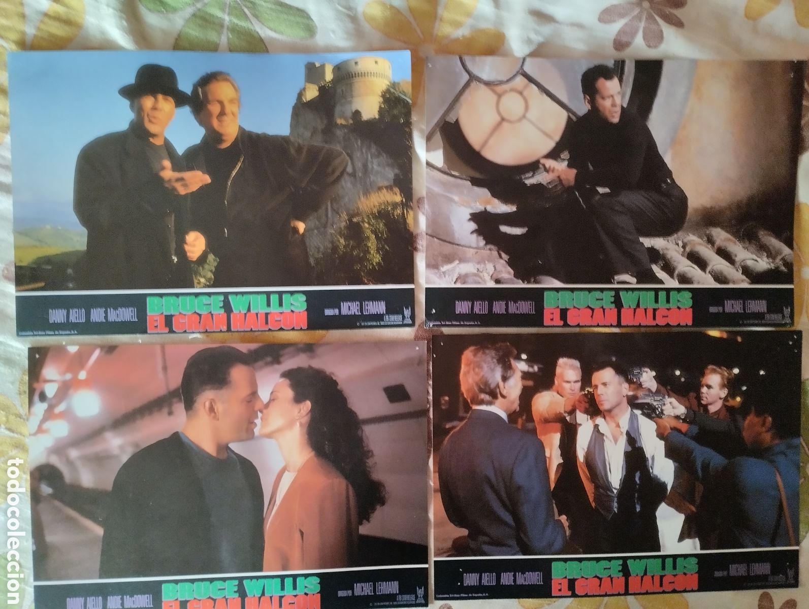 Cine: 8 FOTOCROMOS - EL GRAN HALCON - BRUCE WILLIS - SET COMPLETO
