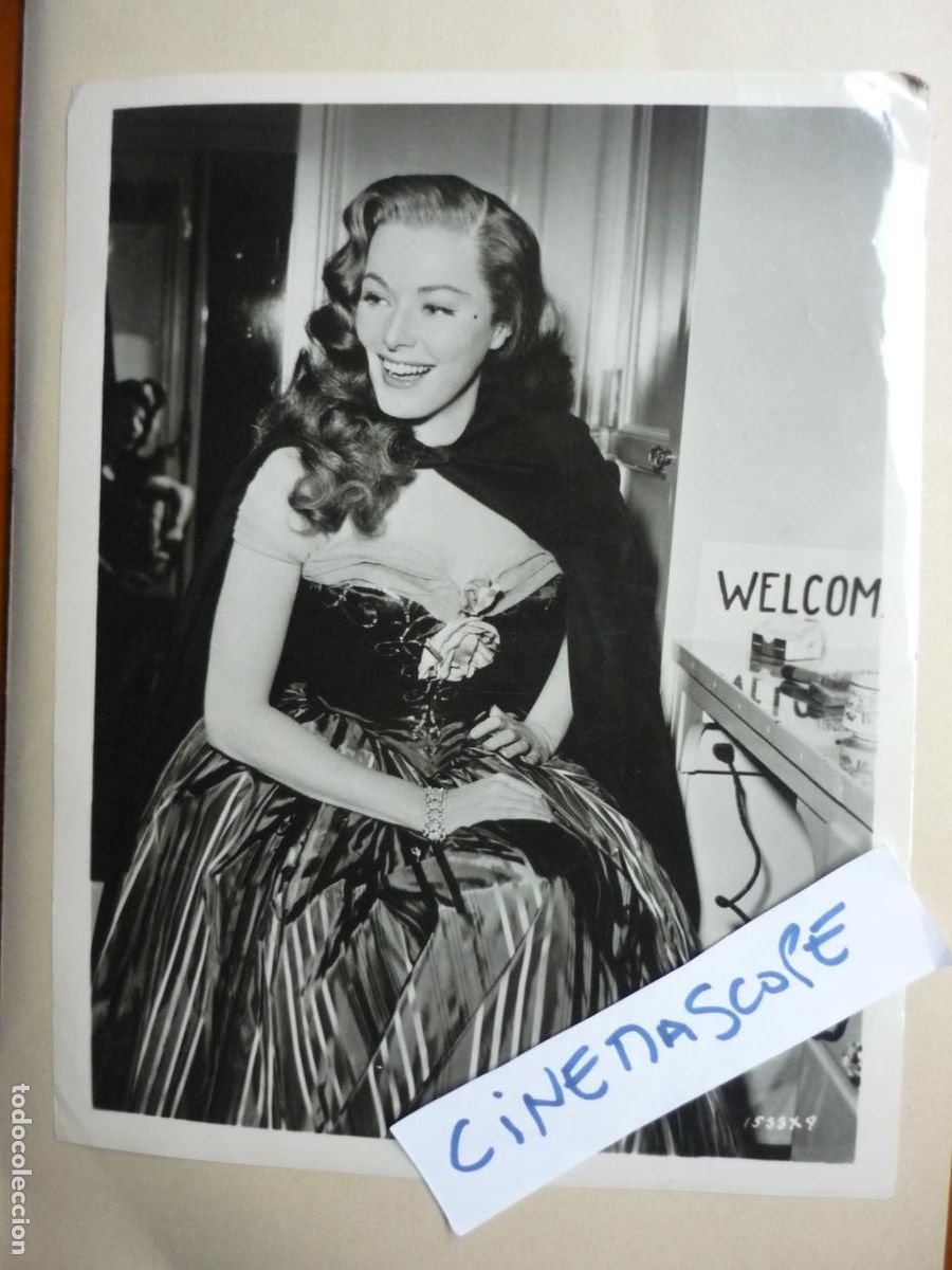 Cine: elaanor parker - foto original b/n - cinema actress - scaramouche - descanso rodaje