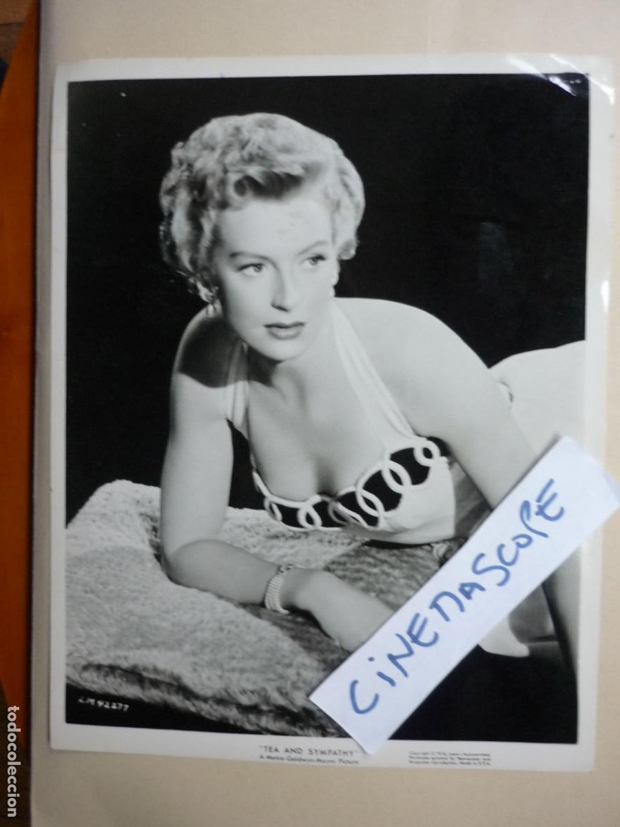 Cine: deborah kerr - foto original b/n - cinema actress - tea and sympathy
