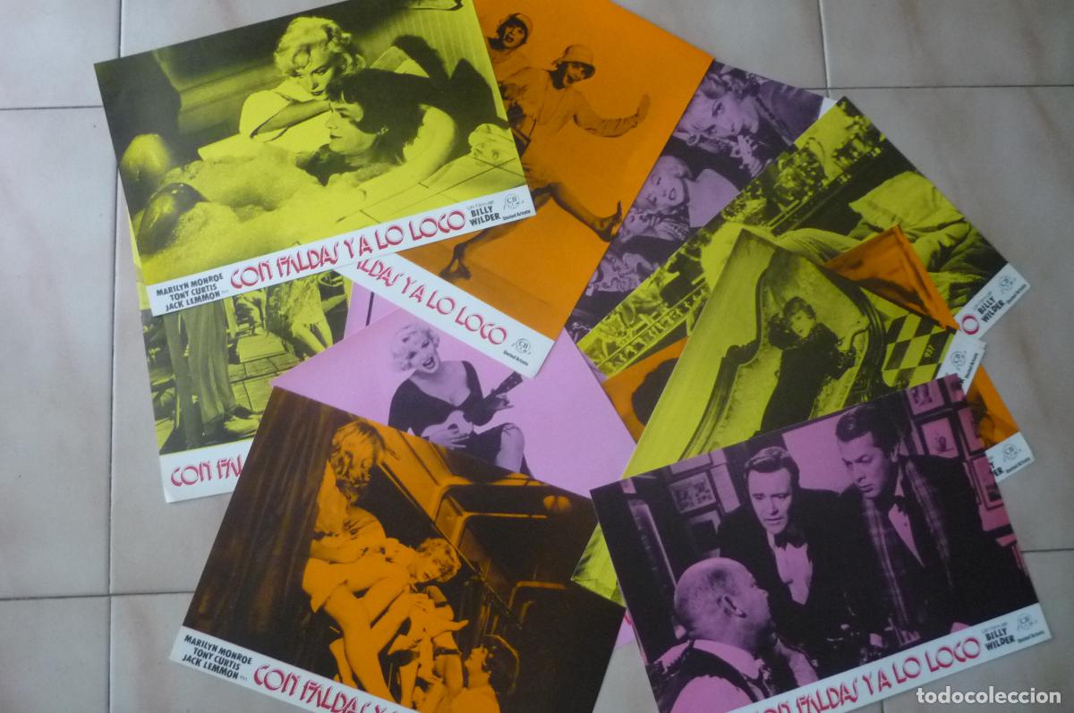 Cine: coleccion 12 fotocromos con faldas y a lo loco marilyn monroe