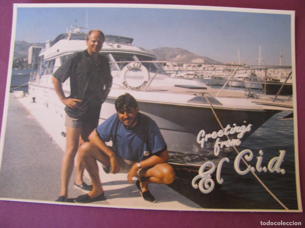 Cine: POSTAL DE LA SERIE EL C.I.D. GRANADA TELEVISION. ALFRED MOLINA, JOHN BIRD. FILMANDO EN COSTA DEL SOL