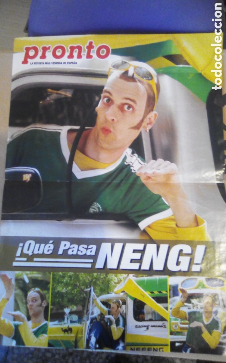 Cine: Poster hojas revista pronto. &iexcl;Qu&eacute; pasa Neng!. Eduardo Soto.
