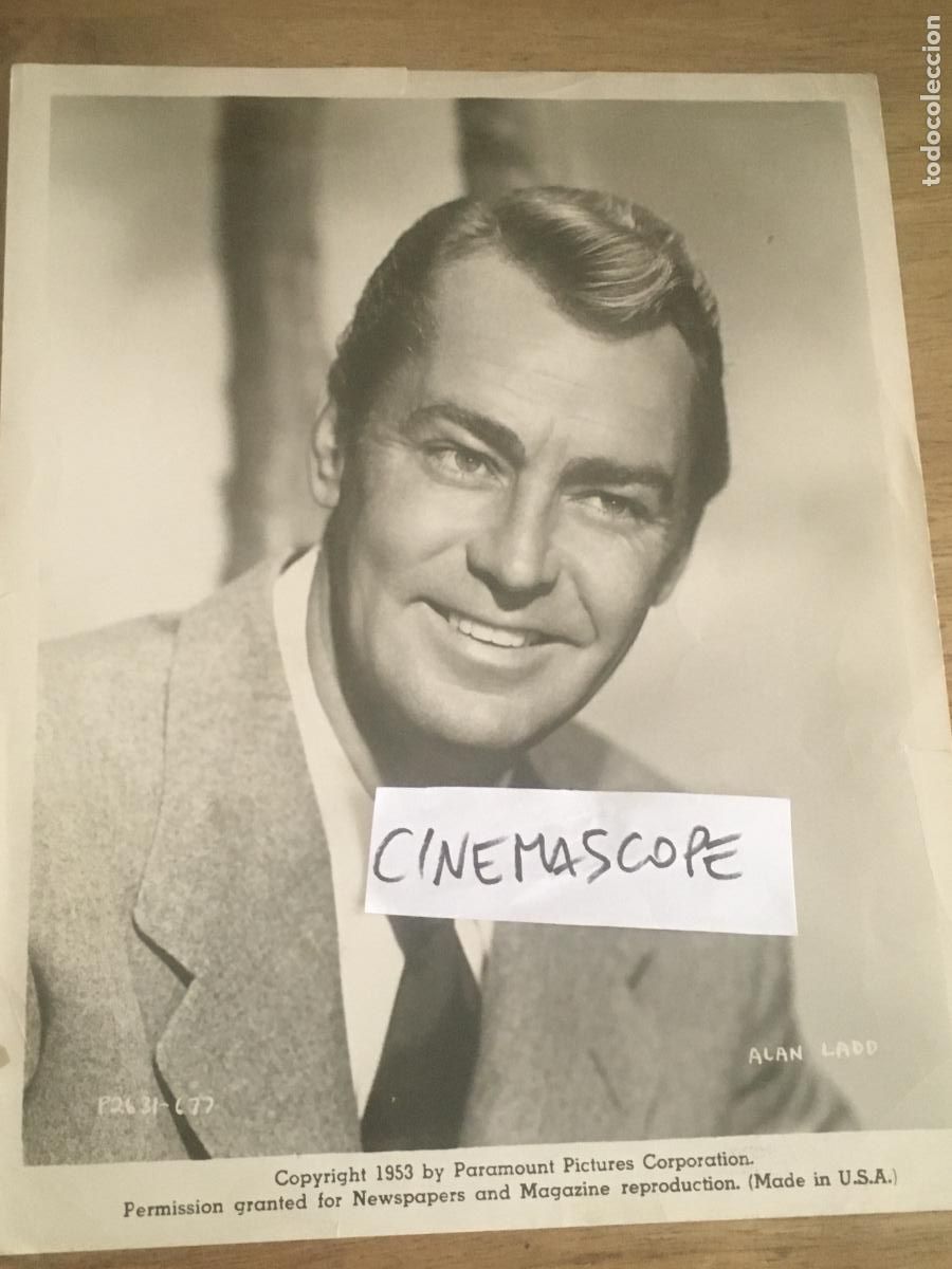 Cine: alan ladd foto original antigua
