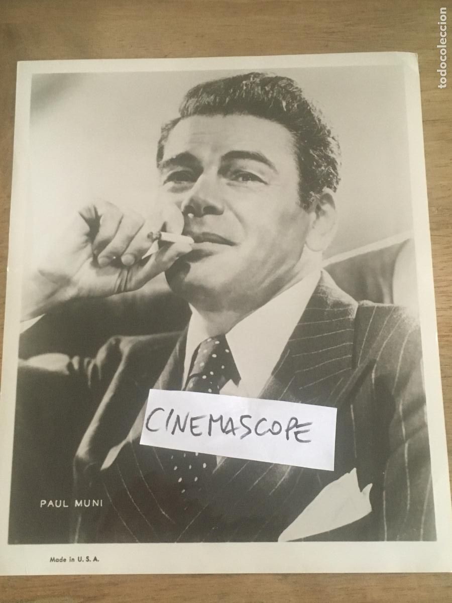 Cine: paul muni foto original antigua