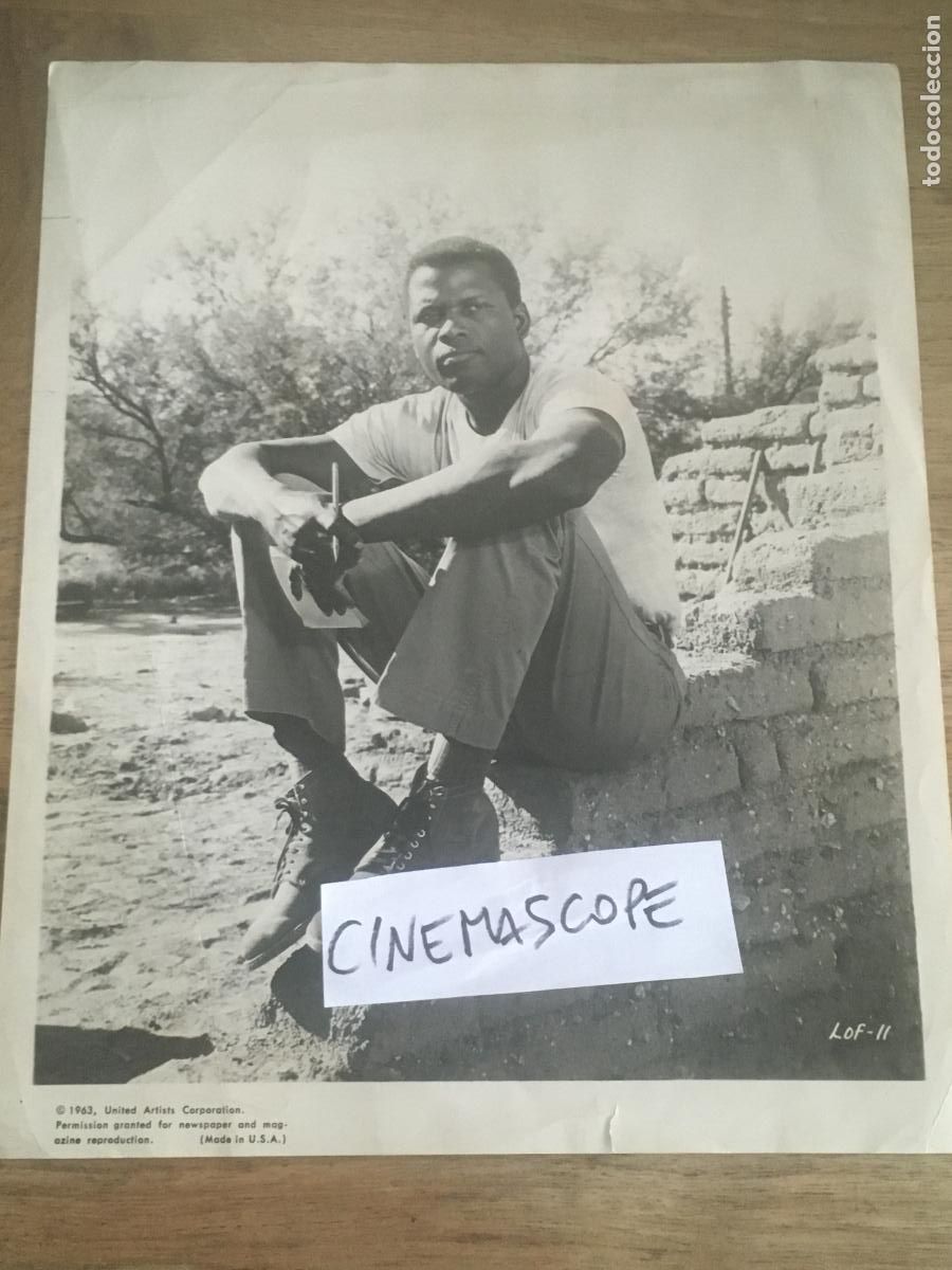 Cine: sidney poitier los lirios del valle foto original antigua