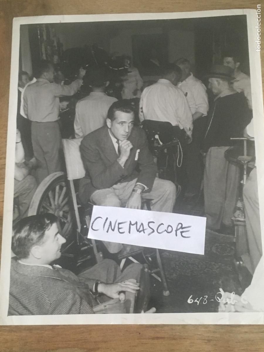 Cine: humphrey bogart pausa de rodaje foto original antigua