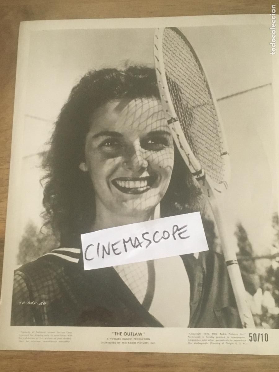 Cine: jane russell the outlaw foto original antigua