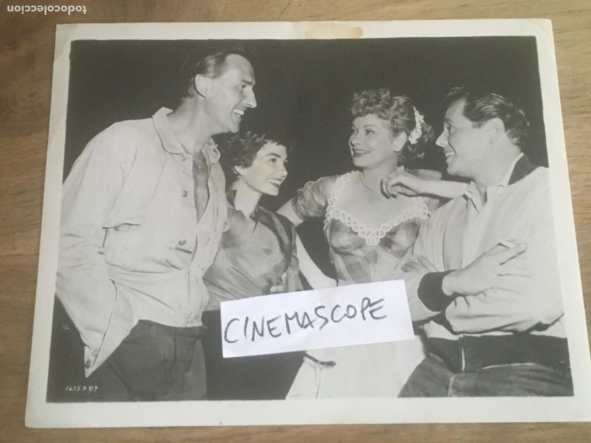 Cine: stewart granger jean simmons lucile ball descanso rodaje foto original antigua