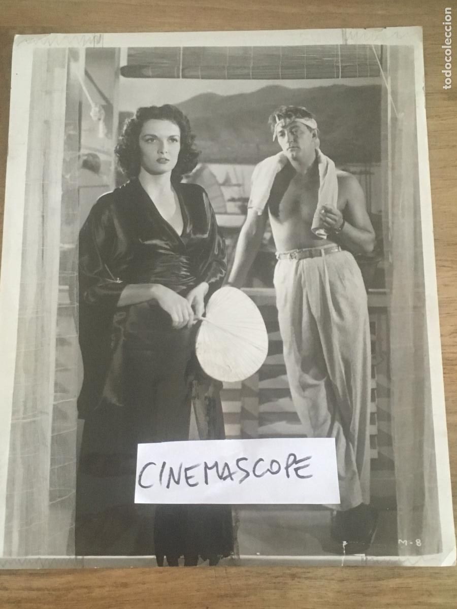 Cine: robert mitchum jane russell foto original antigua