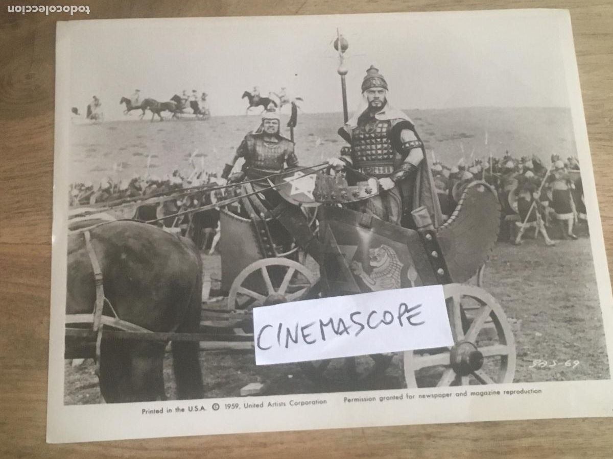 Cine: salomon y la reina de saba yul brynner foto original antigua
