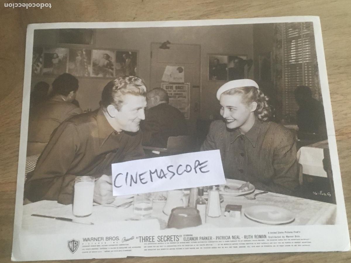 Cine: tres secretos three secrets kirk douglas patricia neal foto original antigua