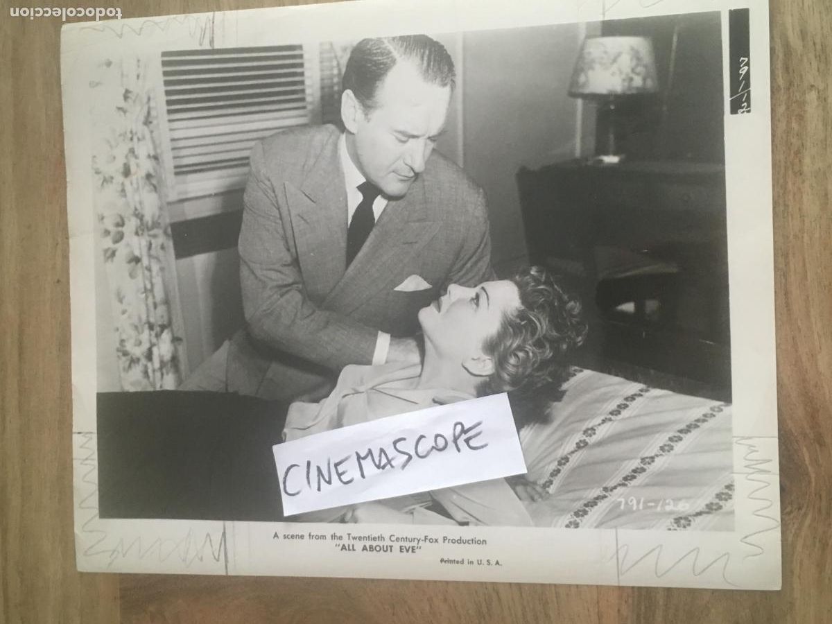 Cine: anne baxter george sanders eva al desnudo all about eve foto original antigua
