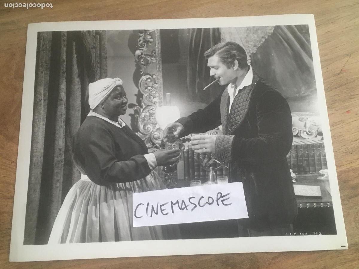 Cine: lo que el viento se llevo clark gable hattie mcdaniel foto original antigua