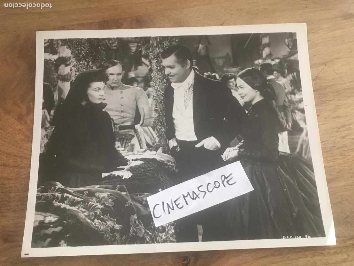 Cine: lo que el viento se llevo clark gable vivien leigh olivia de havilland foto original antigua