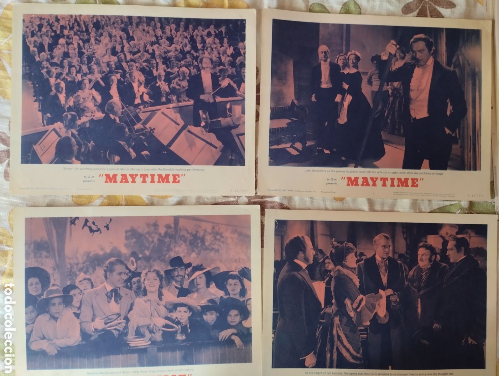 Cine: 4 LOBBY CARDS AMERICANOS