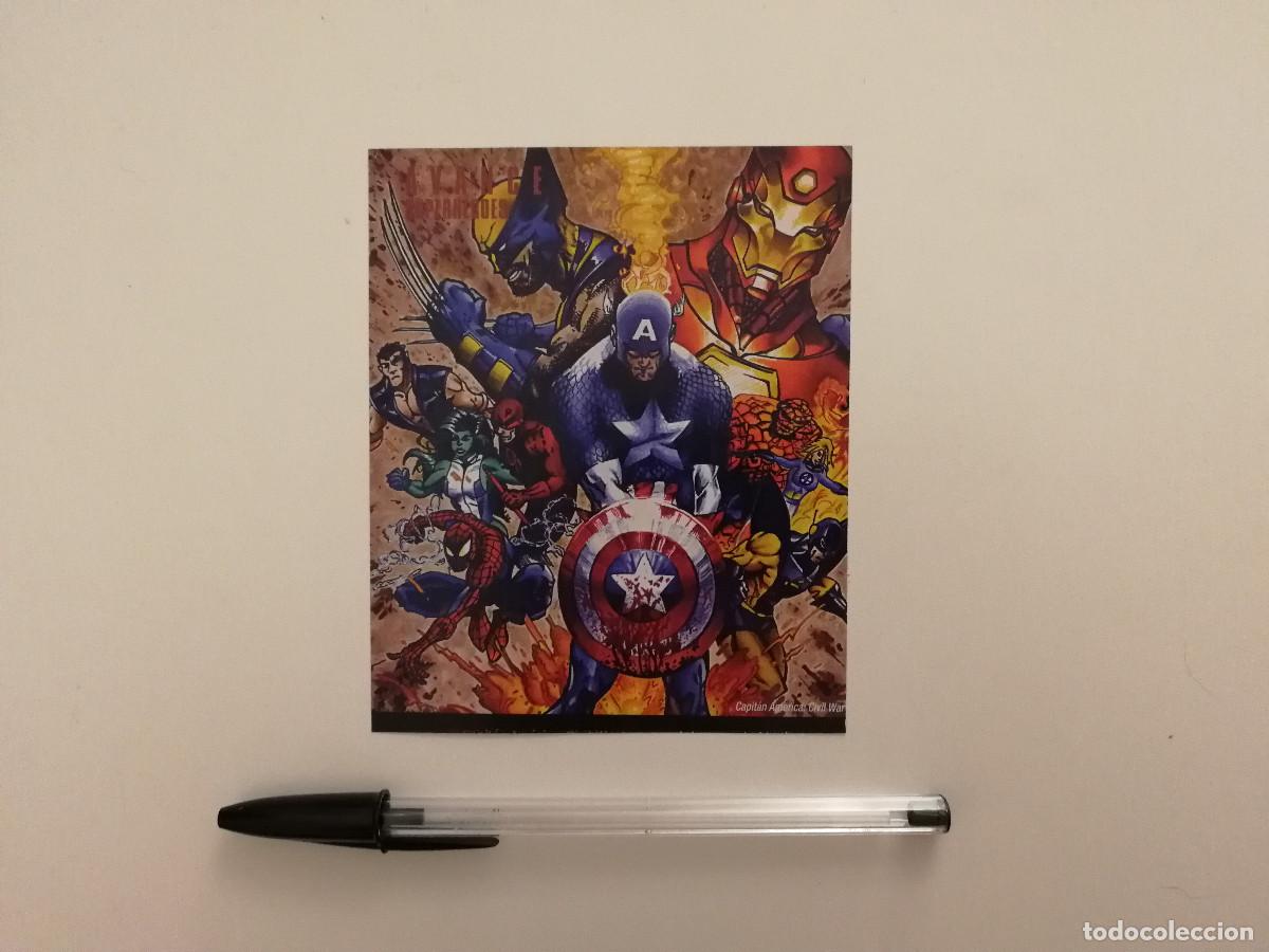 Cine: TARJETA ACARTONADA - AVENGERS LOS VENGADORES CIVIL WAR - MARVEL - CAPITAN AMERICA
