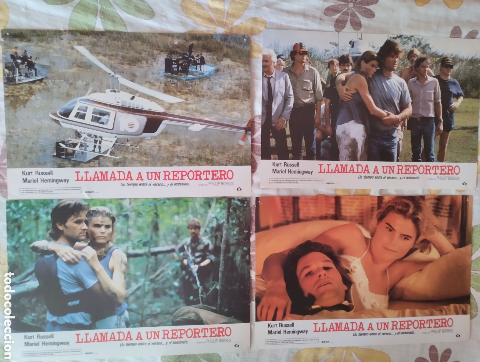 Cine: 12 FOTOCROMOS - LLAMADA A UN REPORTERO - SET COMPLETO