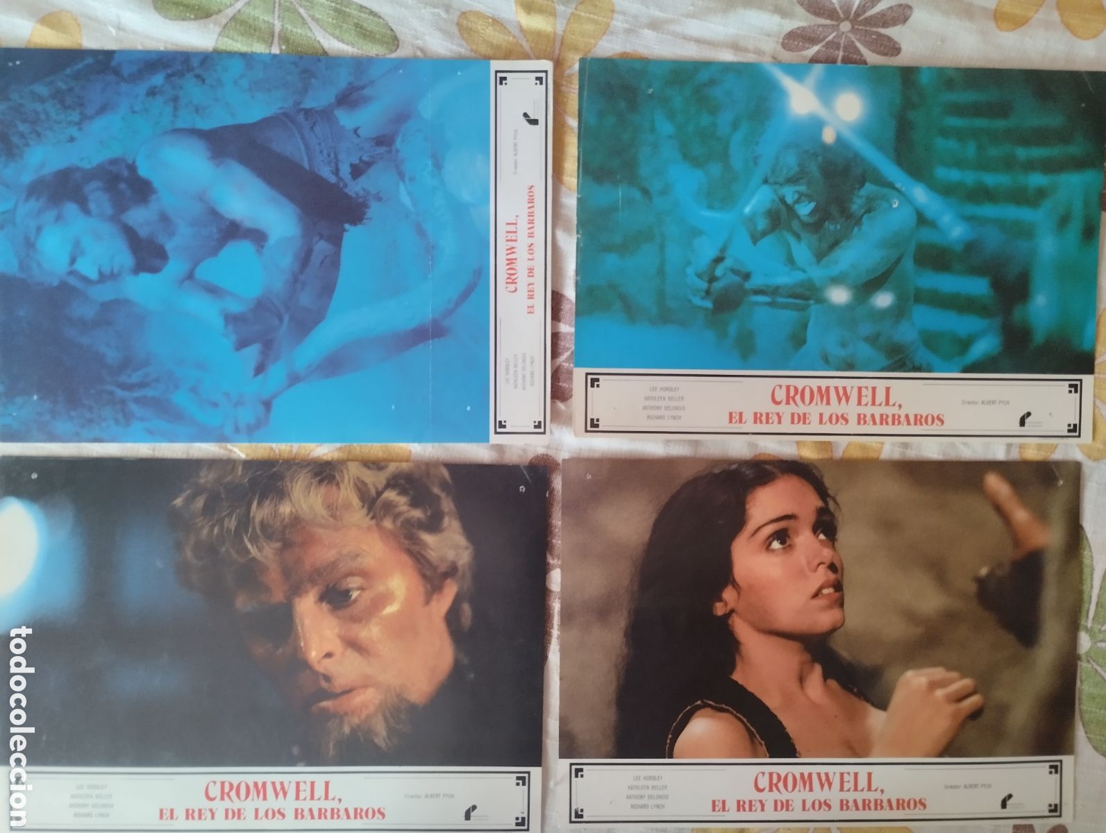 Cine: 12 FOTOCROMOS - CROMWELL EL REY DE LOS B&Aacute;RBAROS - SET COMPLETO