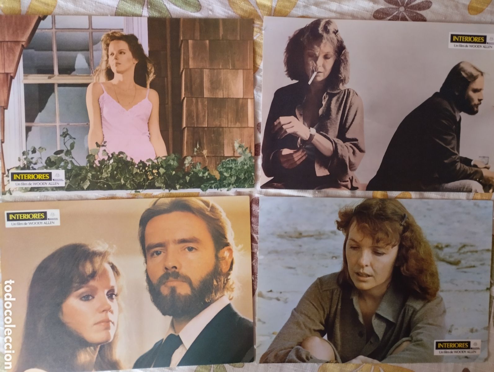 Cine: 12 FOTOCROMOS - INTERIORES - WOODY ALLEN - SET COMPLETO
