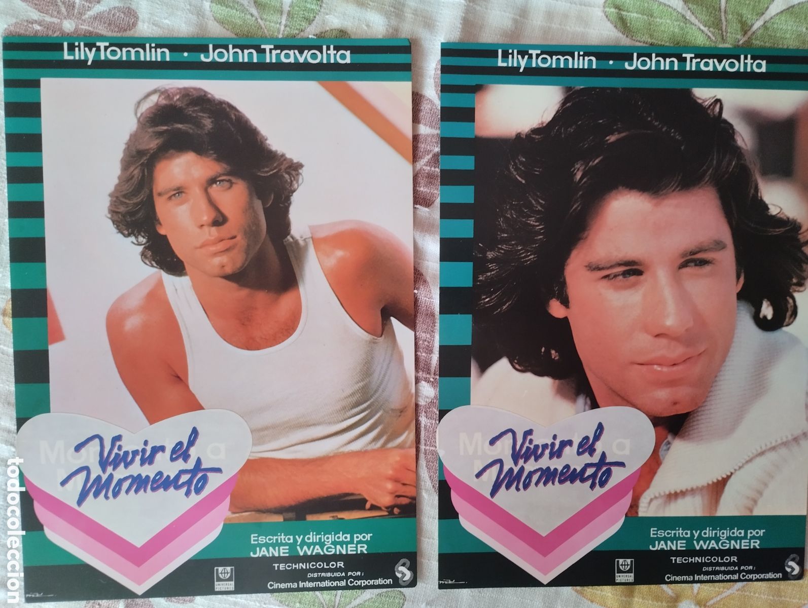 Cine: 12 FOTOCROMOS - vIVIR EL MOMENTO - JHON TRAVOLTA - SET COMPLETO